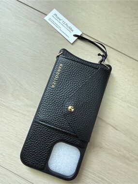 Brand New Bandolier Black Leather Phone Case. iPhone 13 ProMax.